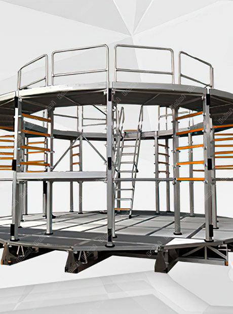 鋁合金水輪機(jī)組定子檢修平臺(tái)